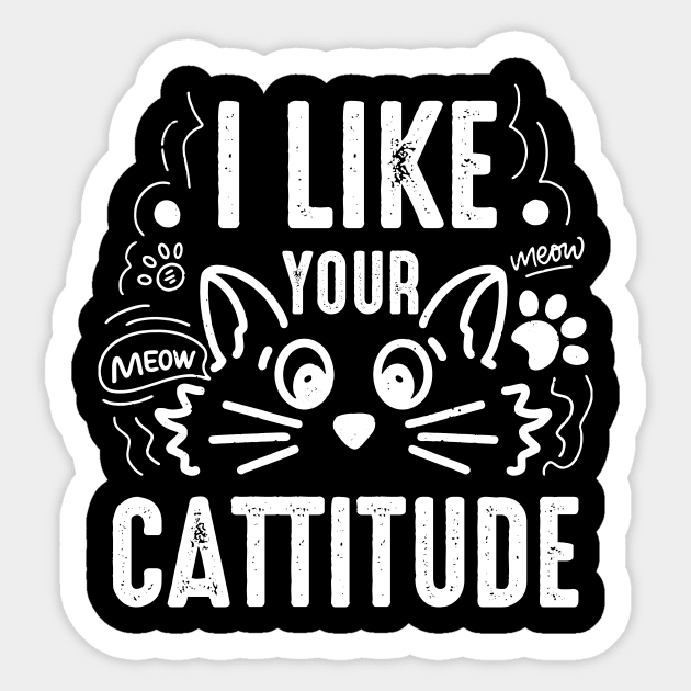 Cat Attitude Cattitude Sticker by Imutobi